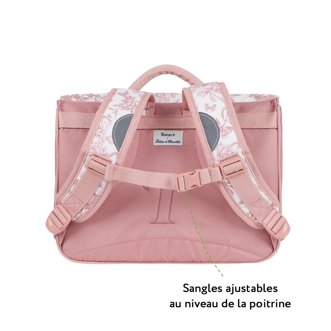 CARTABLE 33CM TANN'S X TARTINE & CHOCOLAT TOILE DE JOUY TERRACOTTA